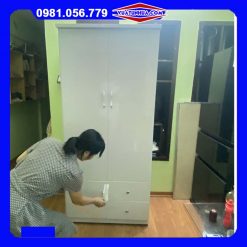 Tủ nhựa đựng quần áo 2 cánh 2 hộc VTL02_01