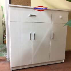Tủ đựng giầy dép bằng nhựa 3 cánh ngăn kéo có khóa TG04