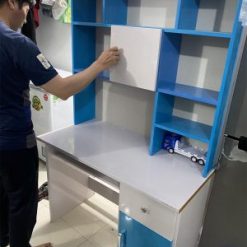 Bàn học nhựa Đài Loan nhiều tầng đựng sách BH10