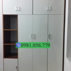 Tủ nhựa đựng quần áo 4 cánh kịch trần 1 hộc VTL04_19