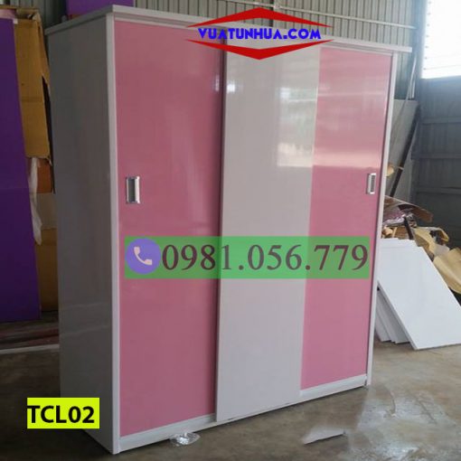 Tủ nhựa đựng quần áo cánh lùa 3 cánh TCL02